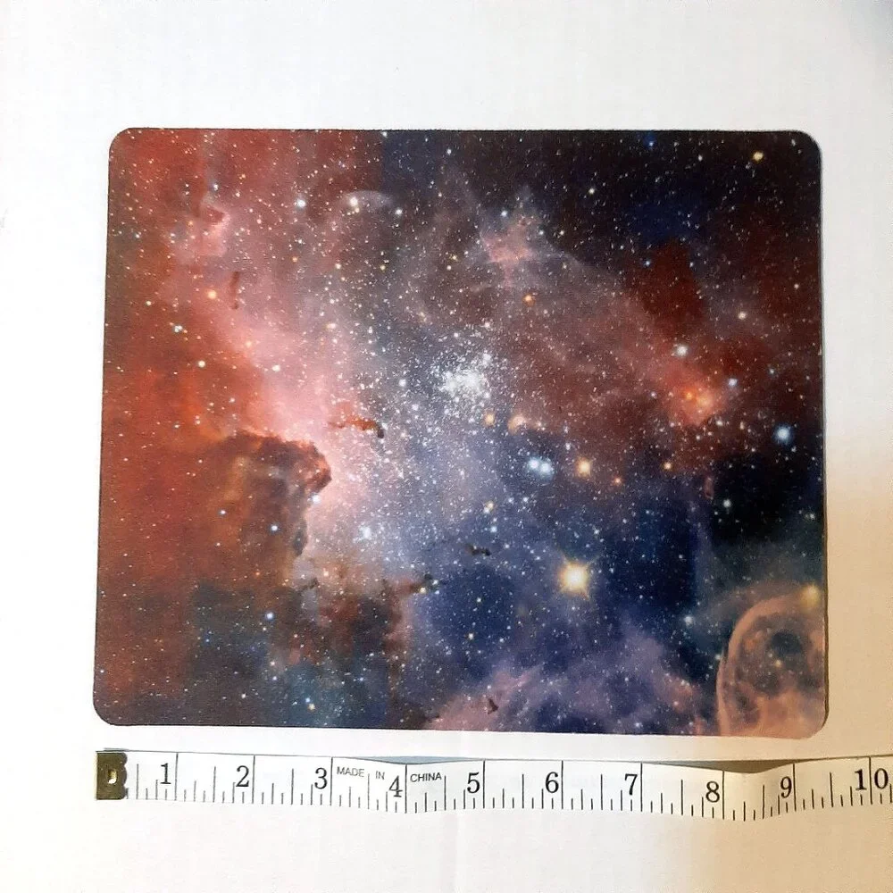 Space Galaxy custom art print computer mouse pad 9 inch rectangle